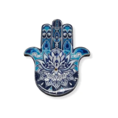 Lotus Hamsa Hand Incense Burner