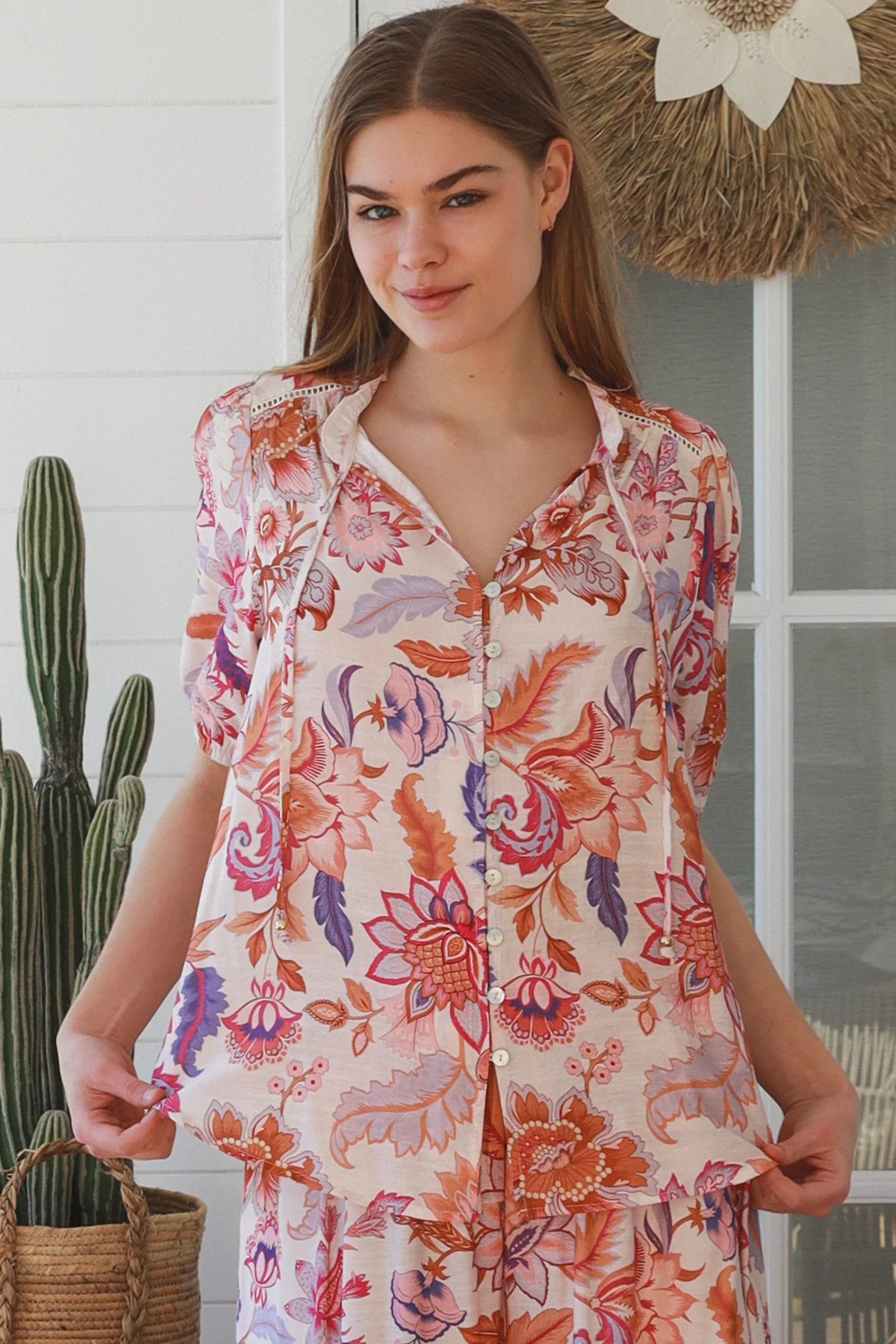 Patricia Floral Button Up Blouse