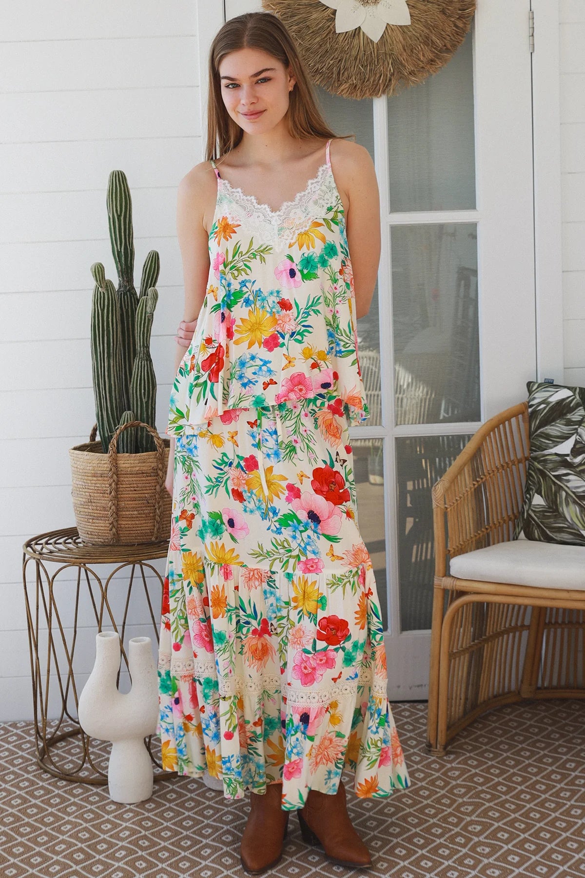 Queenie Floral Slip Top