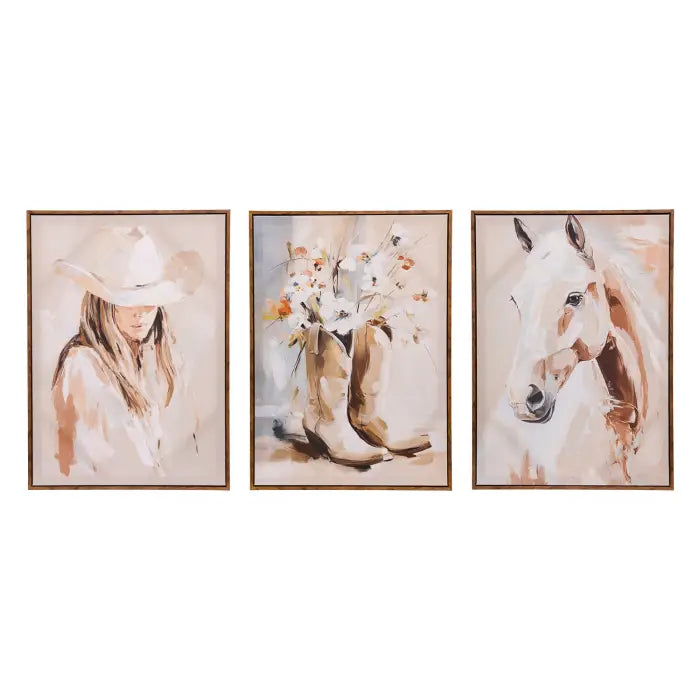 Saddle & Bloom Horse Canvas 50x70