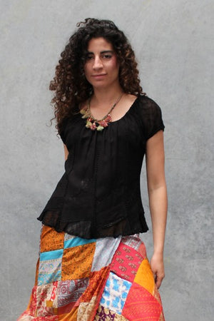 Stonewash Romance O/S Top