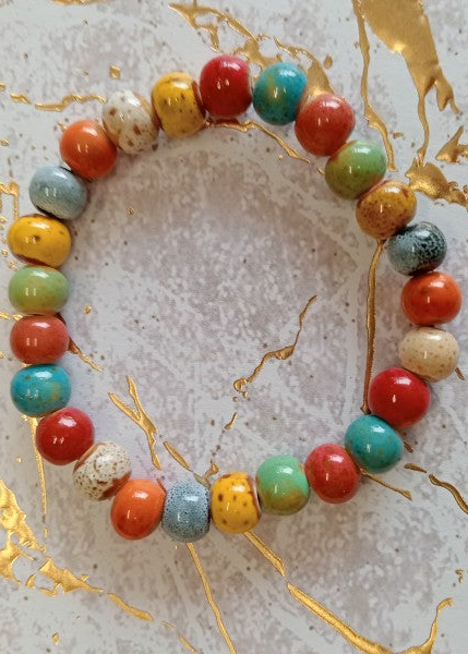 Ceramic Glazed 6mm Bracelet