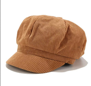 #Cotton Corduroy Newsboy Cap