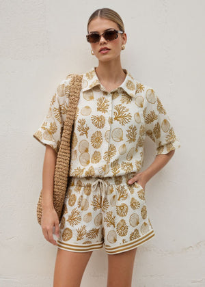 Shell and Sea Shirt/Short Set