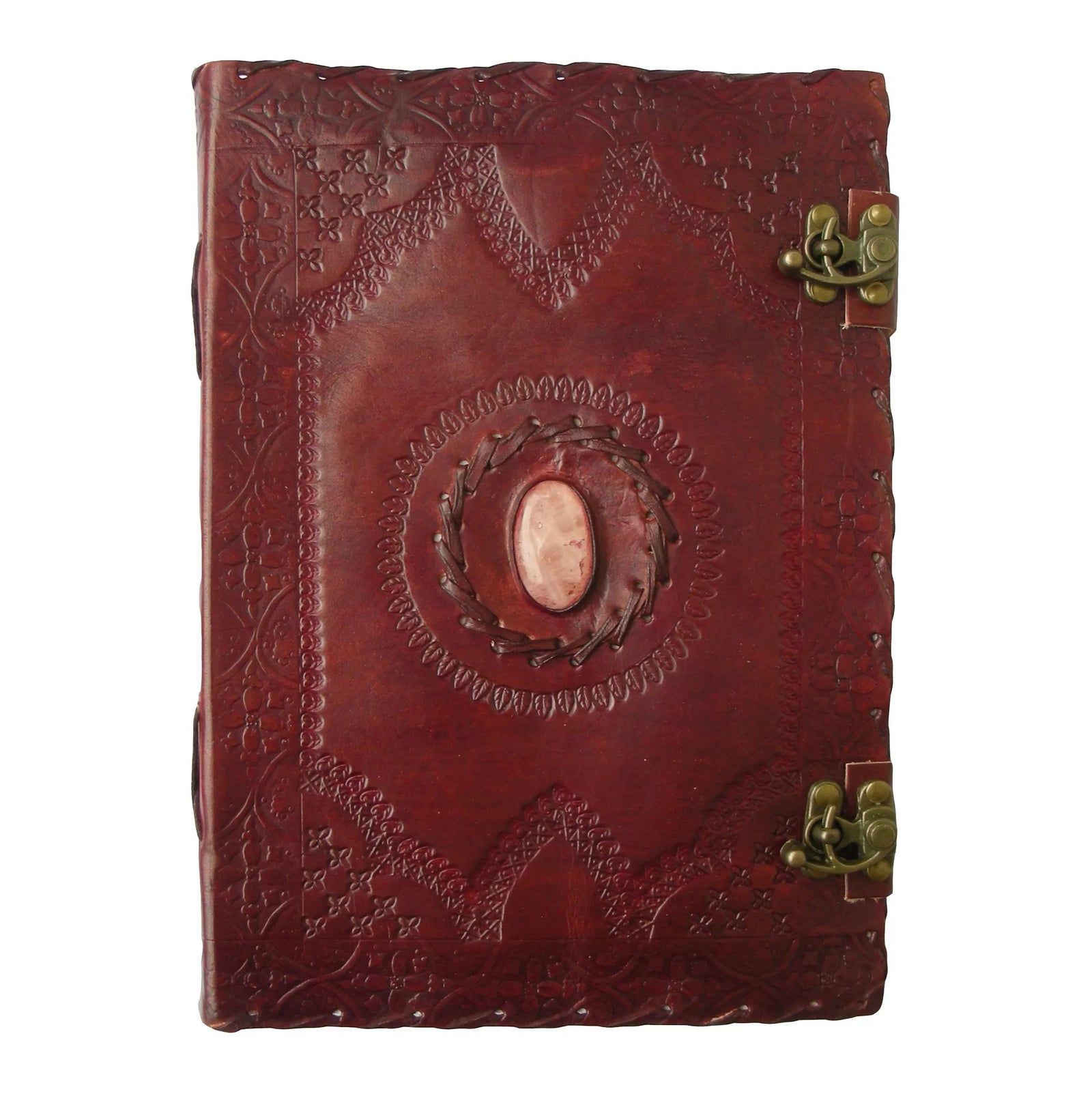 Leather Journal With 1 Stone 18cm x 25cm