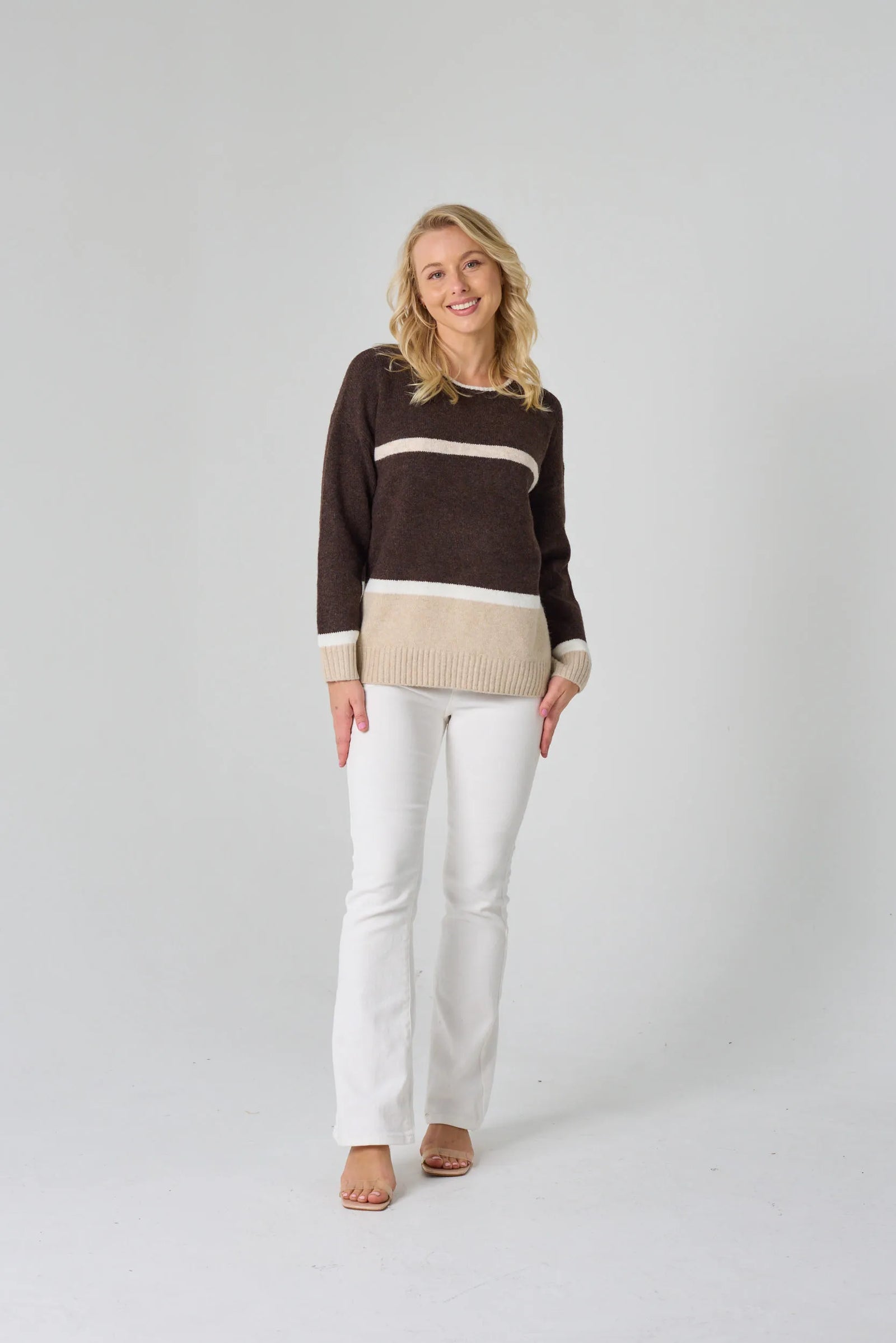 #Espernaz Round Neck Knit Jumper