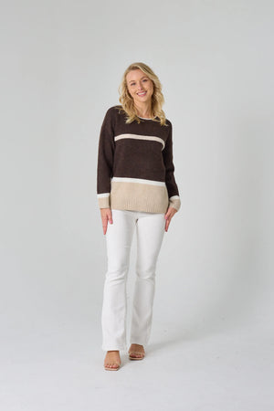 #Espernaz Round Neck Knit Jumper