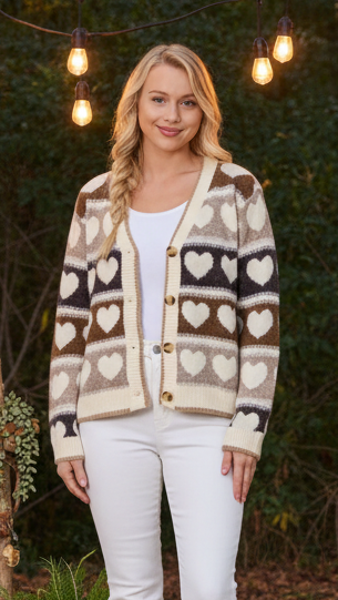 #Atasha Loveheart Knit Cardigan