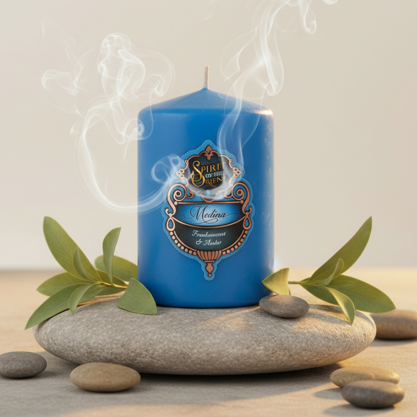 SPIRIT OF THE ORIENT PILLAR CANDLE - MEDINA