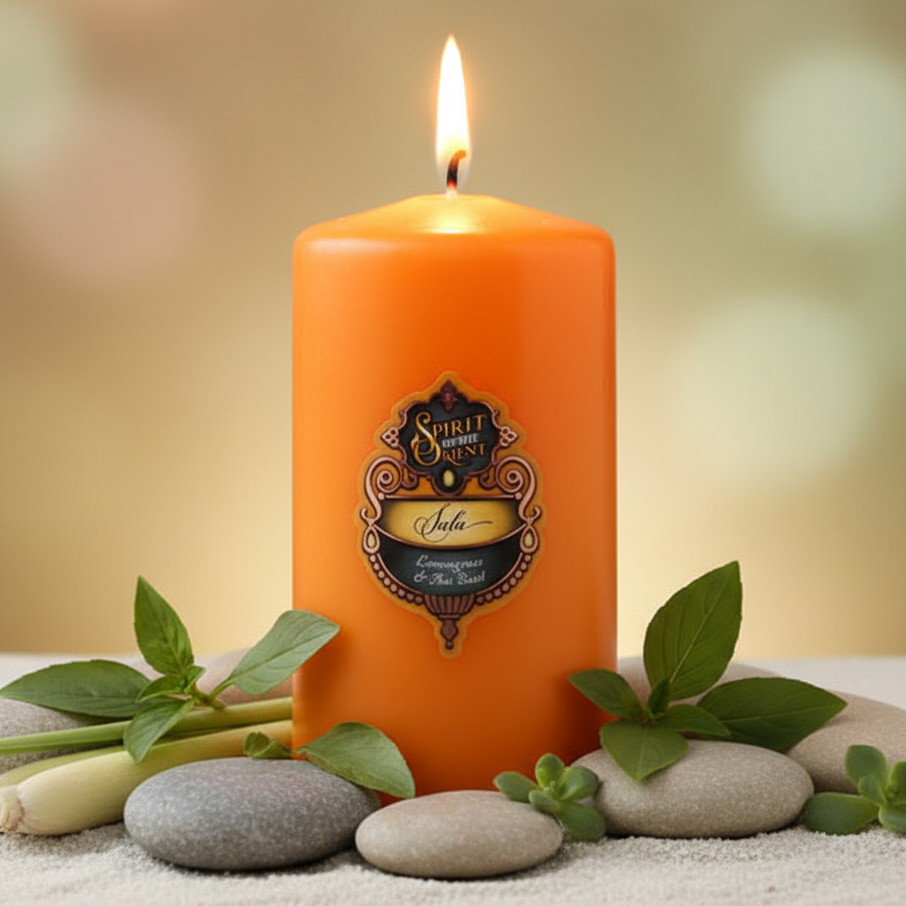 SPIRIT OF THE ORIENT PILLAR CANDLE - SALA