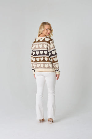 #Atasha Loveheart Knit Cardigan