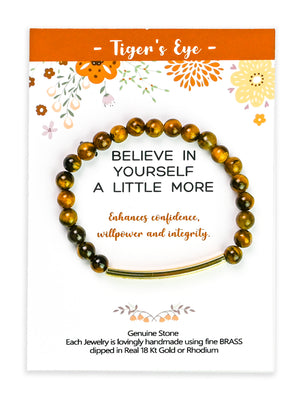Inspirational Bar Bracelet With Stones