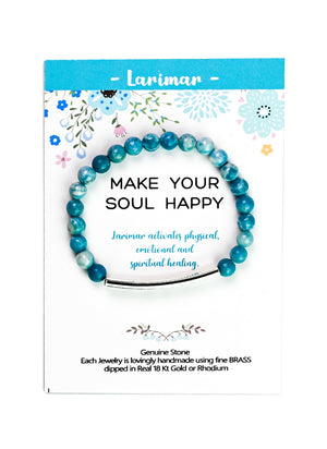 Inspirational Bar Bracelet With Stones