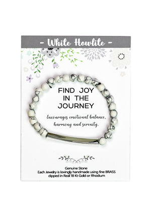 Inspirational Bar Bracelet With Stones