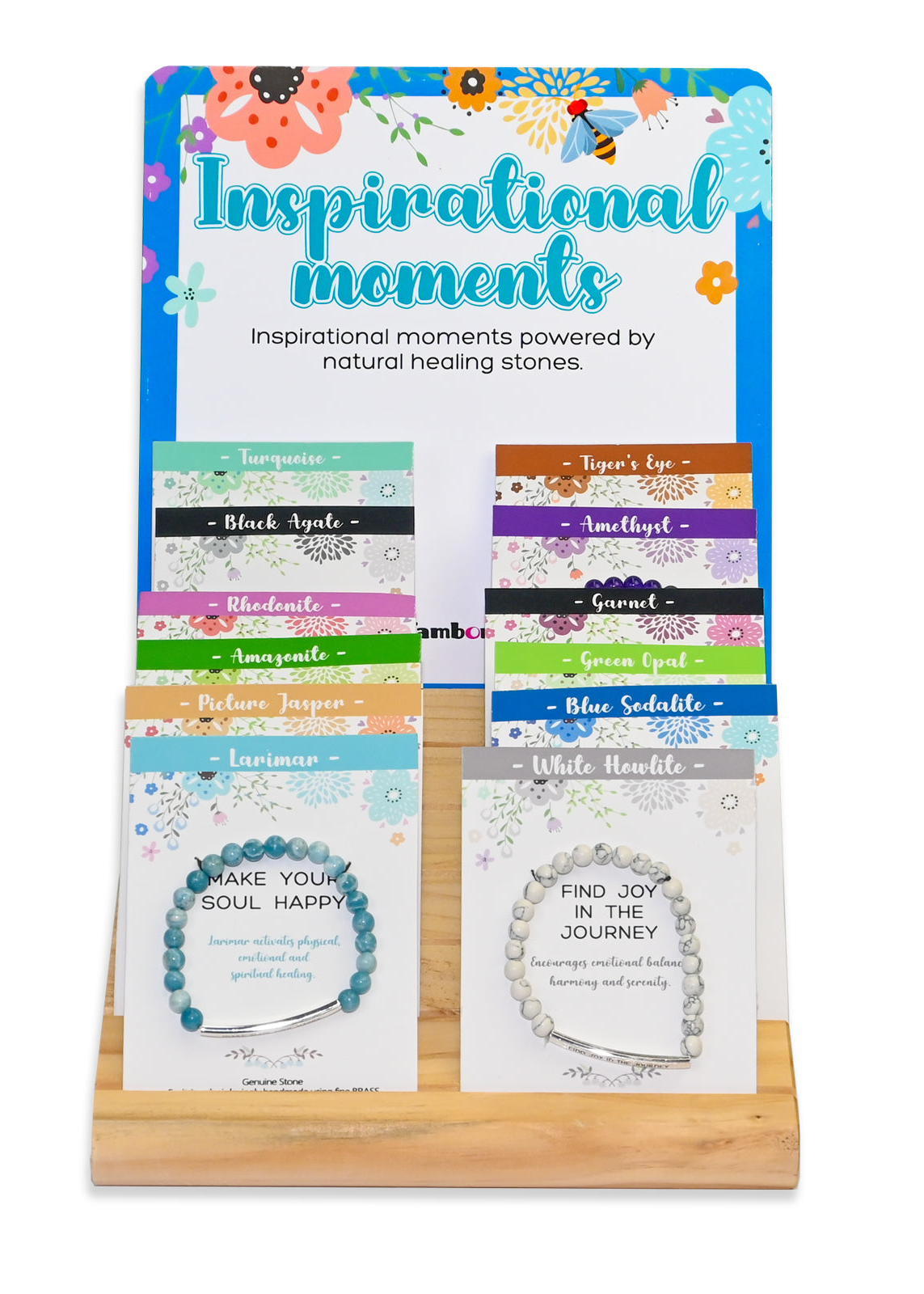 Inspirational Bar Bracelet With Stones