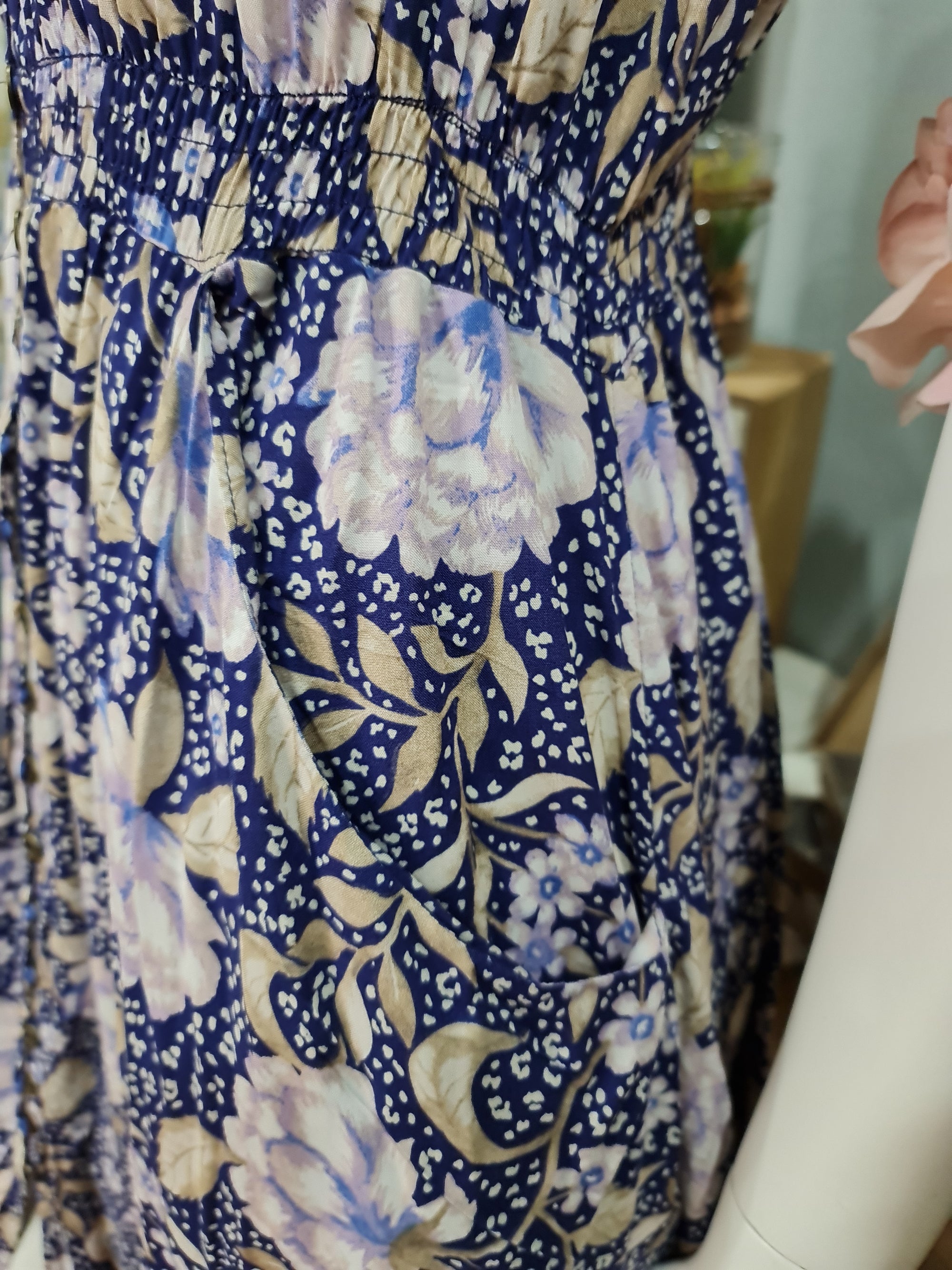 ENSLEY CAP SLEEVES MAXI DRESS WAS $83.95