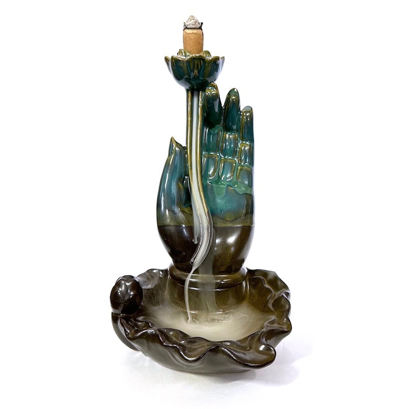 17.5cm Lotus Hand Backflow Burner