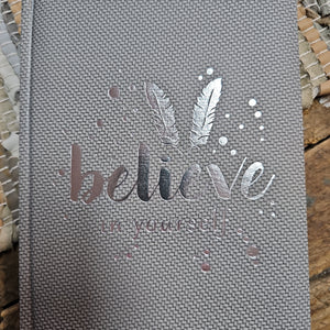 A5 JOURNALS/FOIL - BELEIVE IN