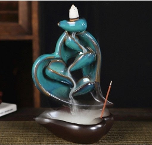 13cmx 9cm x 16.5cm Heart Backflow Burner