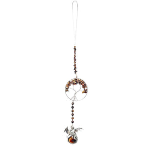 Tree Of Life Hanging Crystal Dragon
