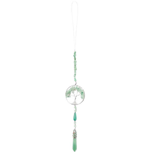 Tree Of Life Hanging Crystal Point