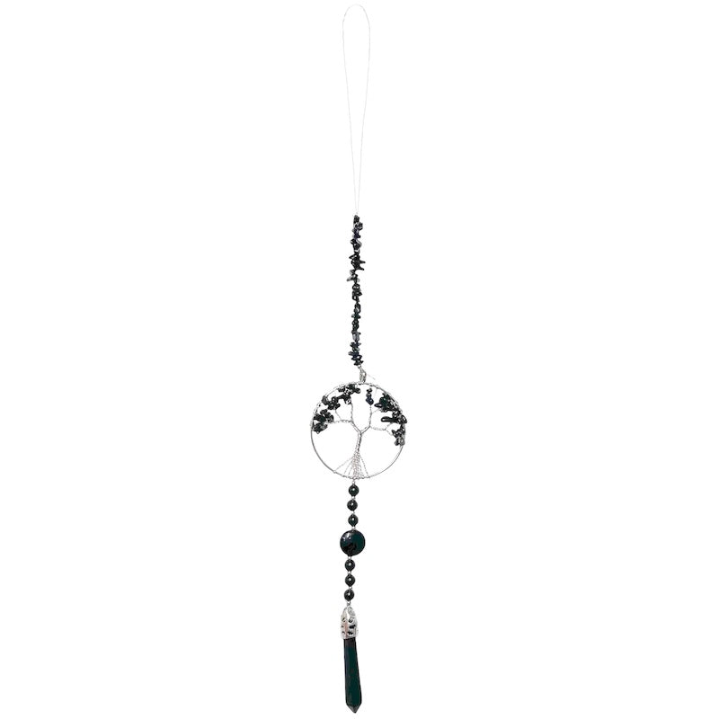 Tree Of Life Hanging Crystal Point