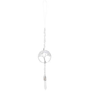 Tree Of Life Hanging Crystal Point