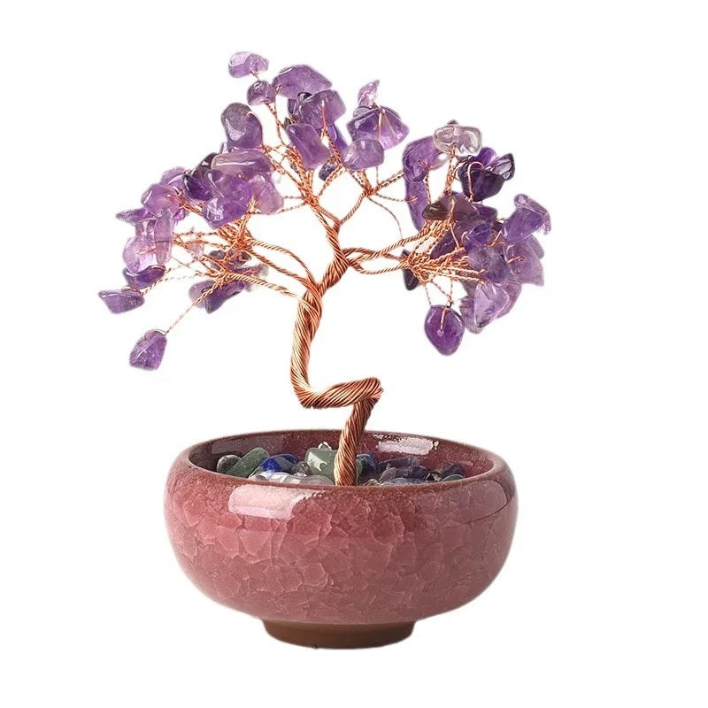 Bonsai Beaded Tree With Pot Base