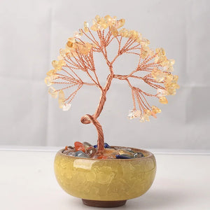 Bonsai Beaded Tree With Pot Base