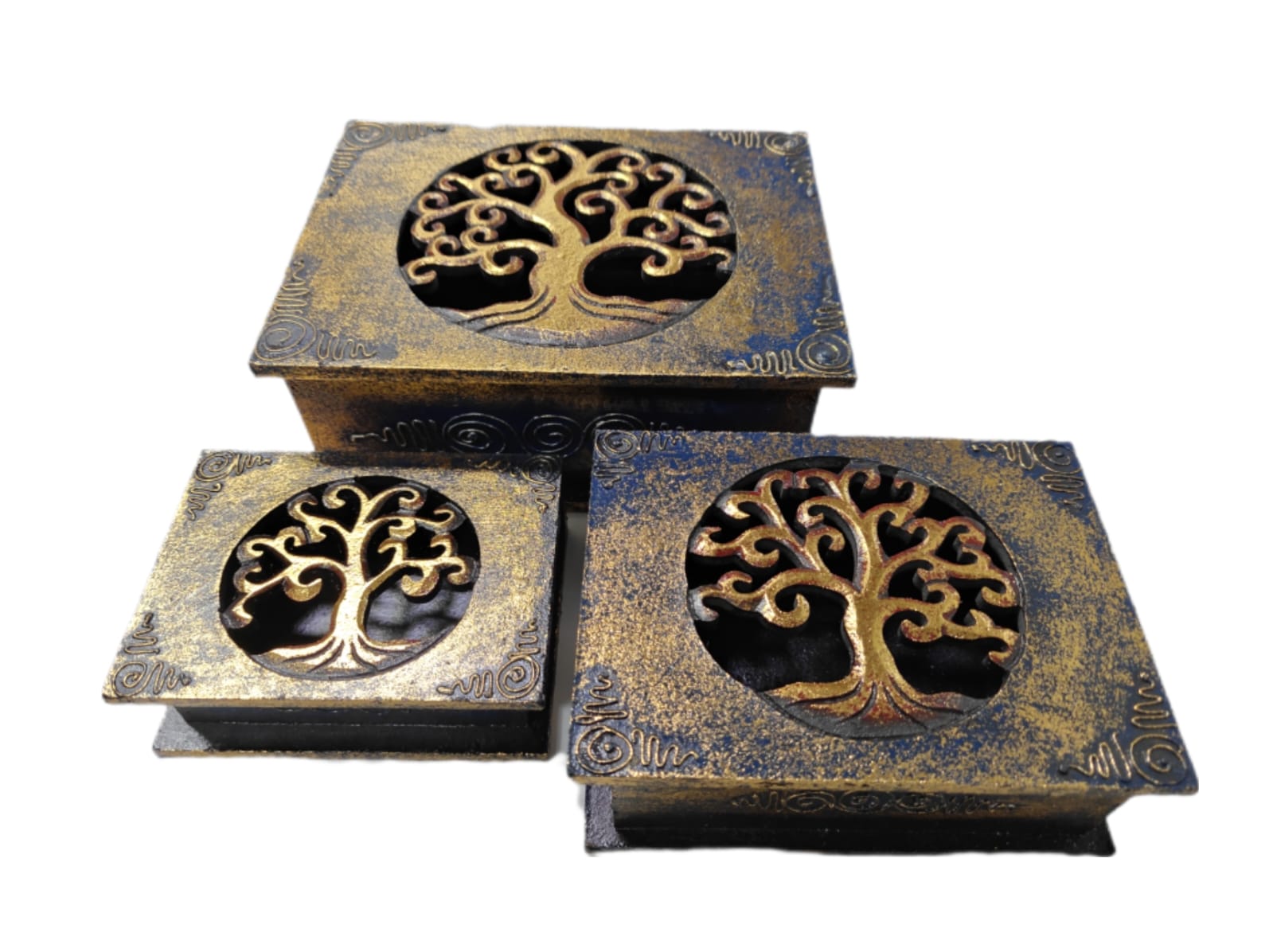 Carved Wooden Box - Tree Of Life