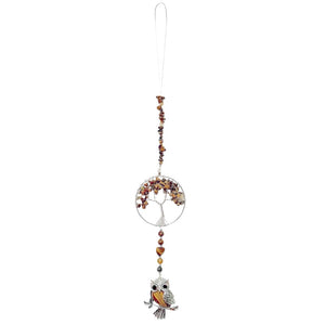 Tree Of Life Hanging Crystal Owl