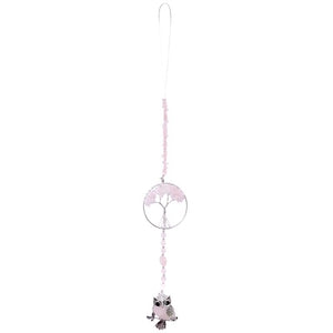 Tree Of Life Hanging Crystal Owl