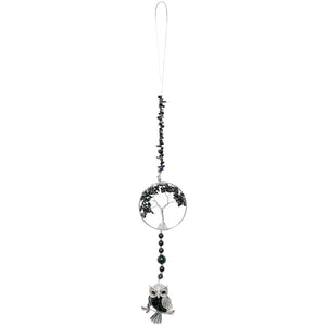 Tree Of Life Hanging Crystal Owl