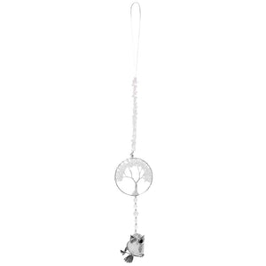 Tree Of Life Hanging Crystal Owl