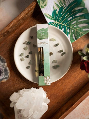 Roll On Fragrant Oil With Crystal Chips