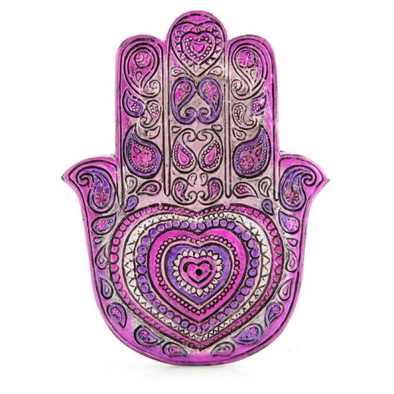 Hamsa Heart Incense Holder