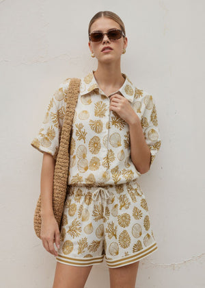 Shell and Sea Shirt/Short Set