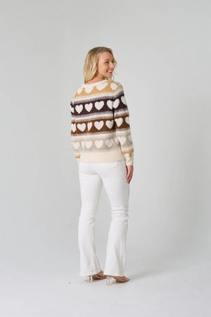 #Korrine Loveheart Knit Jumper