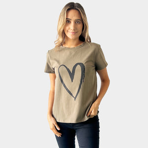 AMYIC HEART PRINT SHIRT