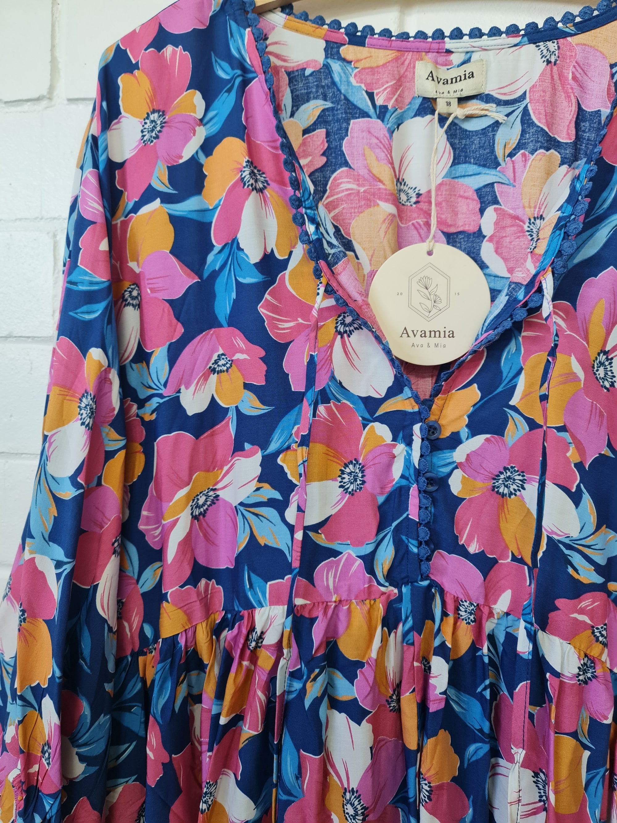 ALICIA FLORAL LONG SLEEVE TOP