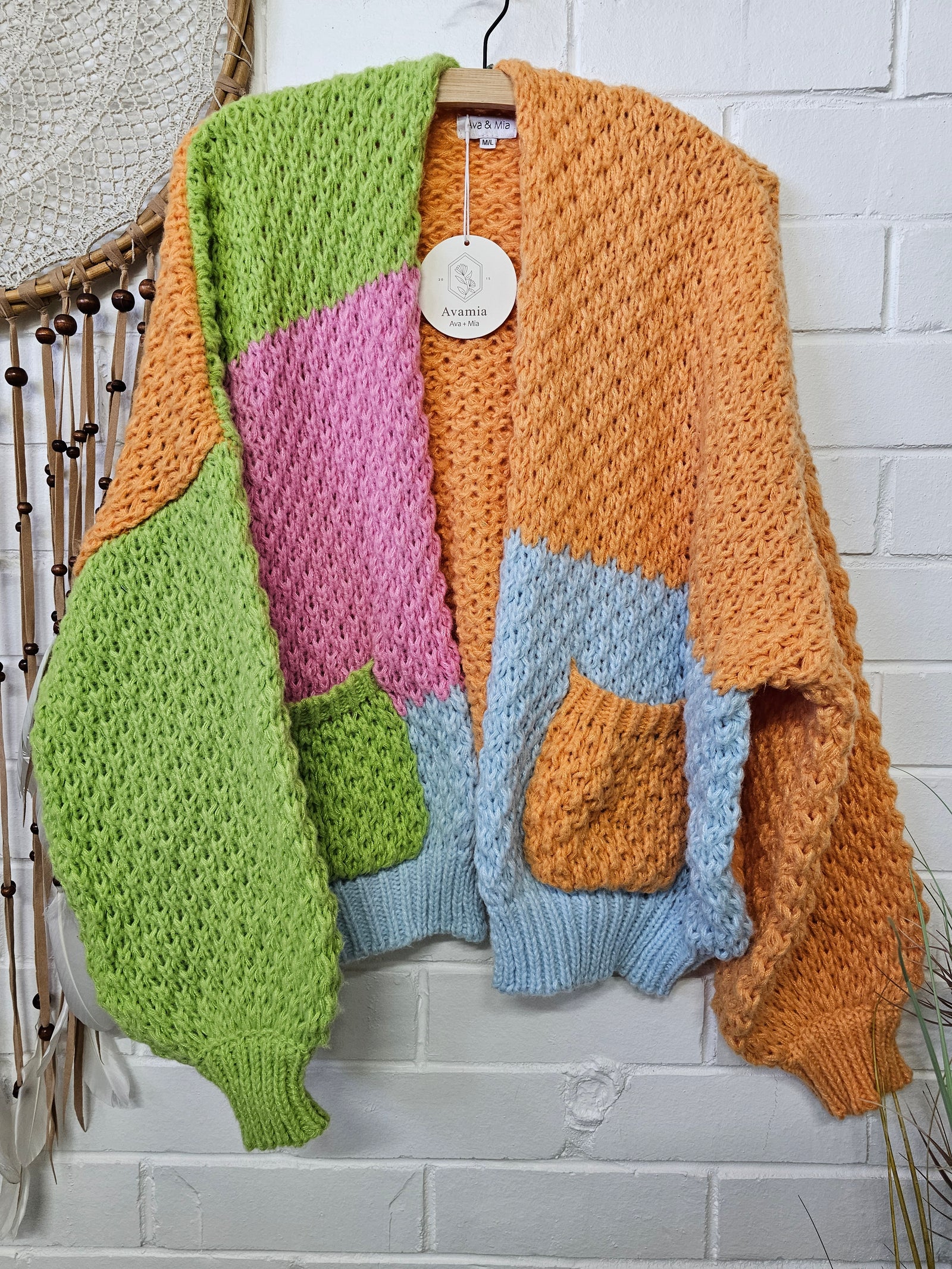 CHUNKY MULTI BLOCK PRINT JACKET