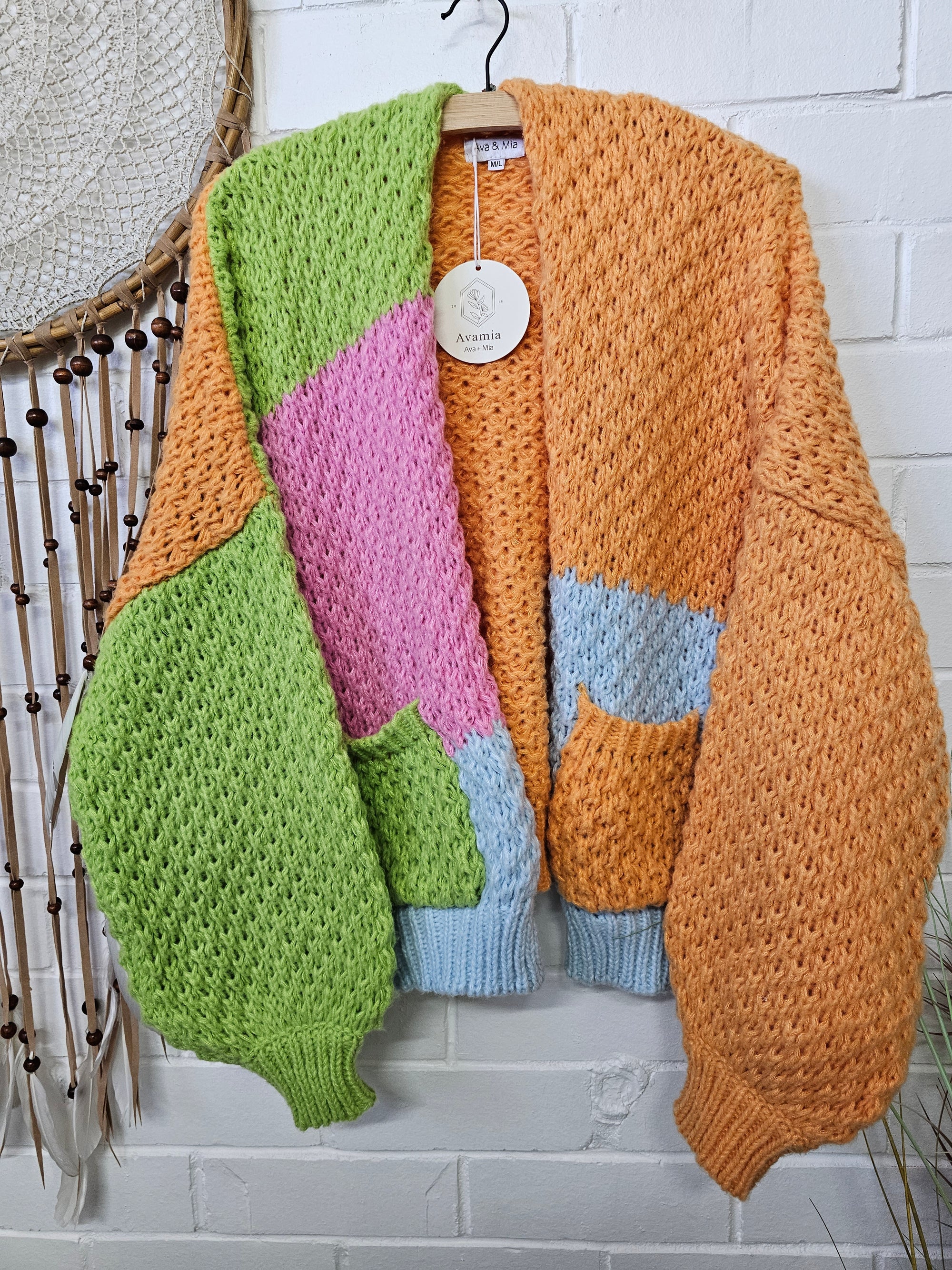 CHUNKY MULTI BLOCK PRINT JACKET