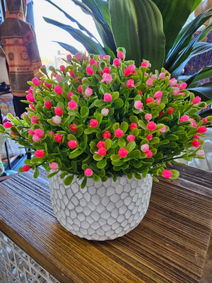 POTTED PLANT PINK FLORAL