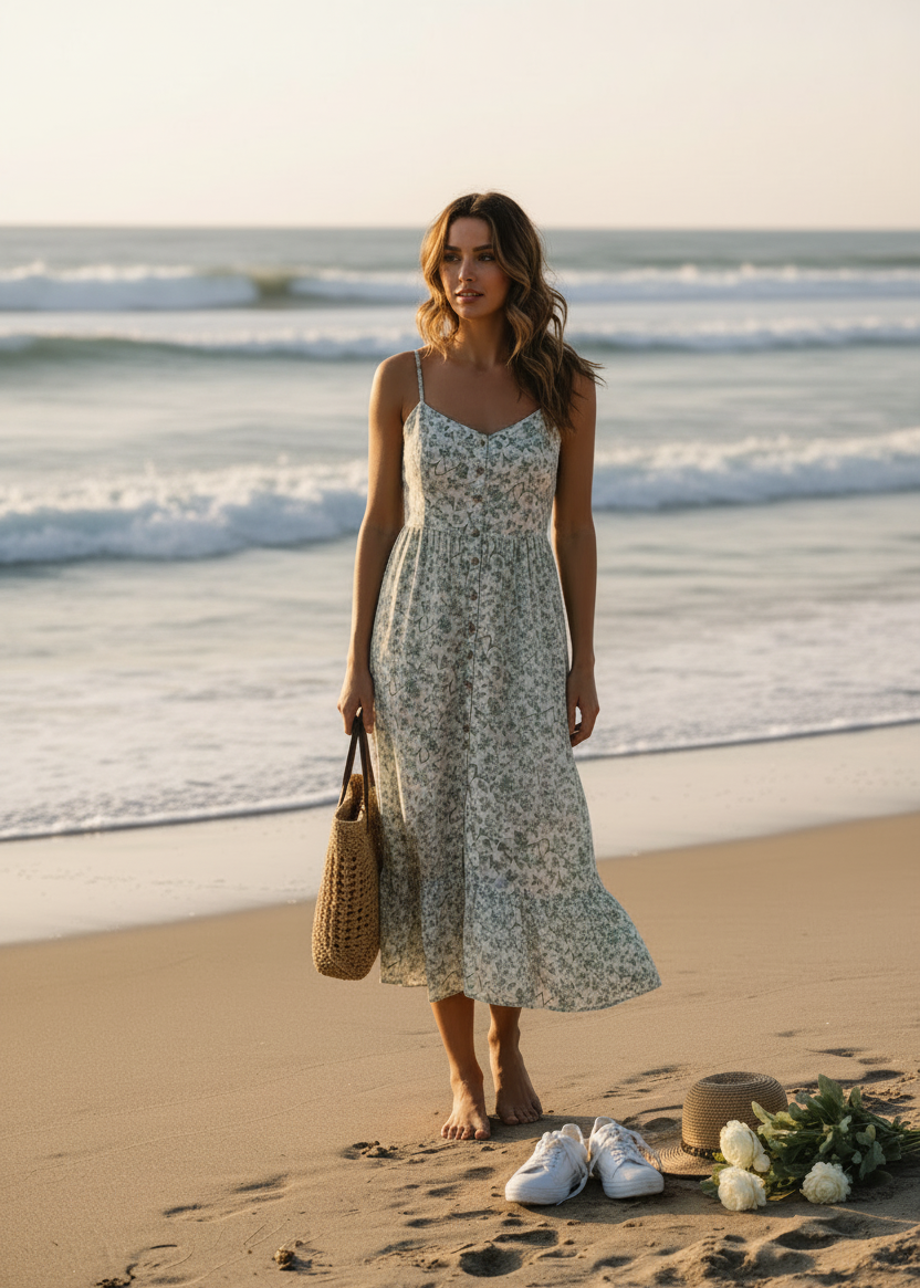 🌟SALE - Strap Broidre Anglaise Sundress