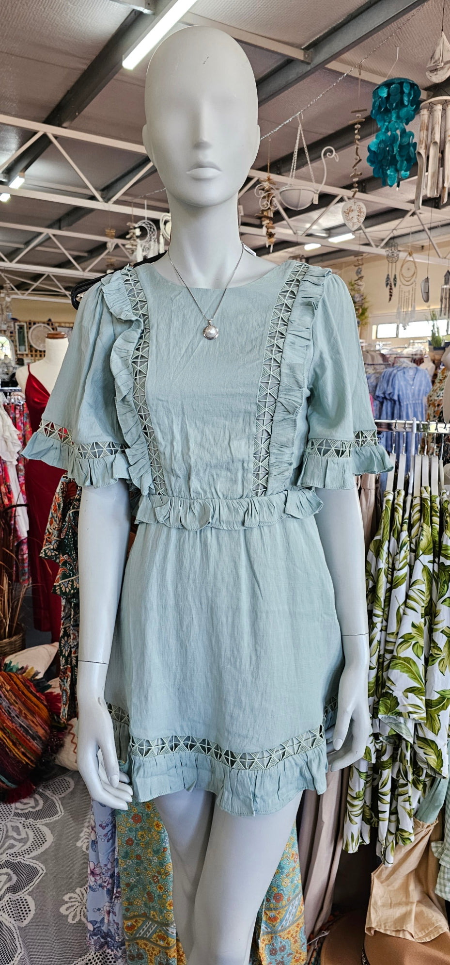 INDI GEOMETRIC LACE DRESS