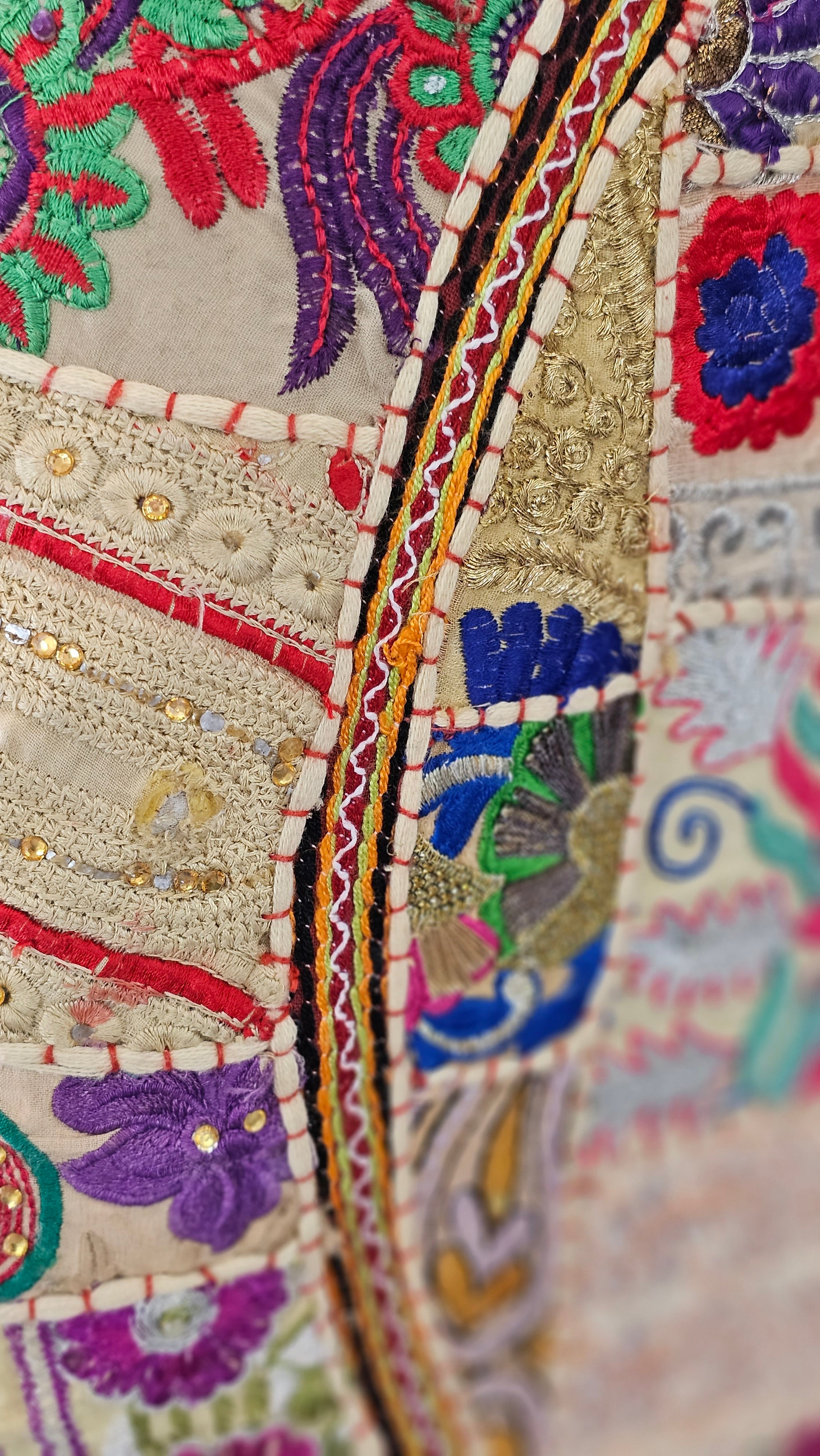 CUSHION 75CM ROUND SEQUIN FLOOR CUSHION