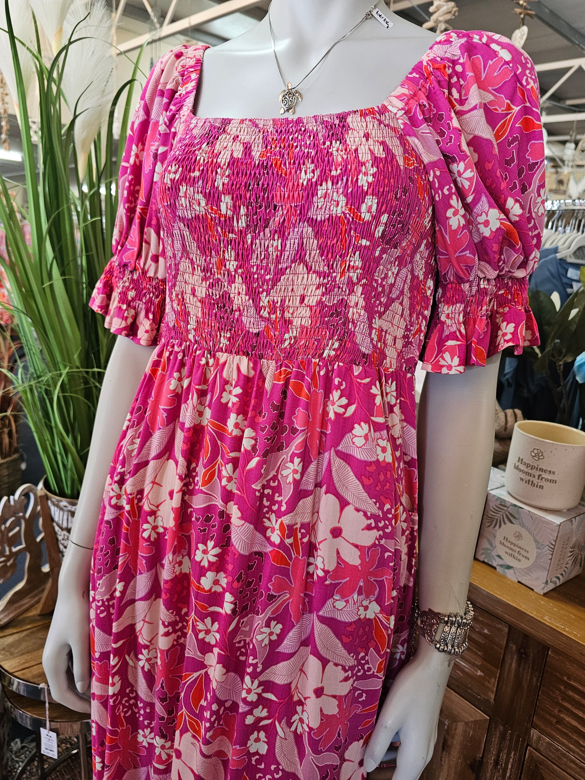 Eloise Shirred Maxi Dress