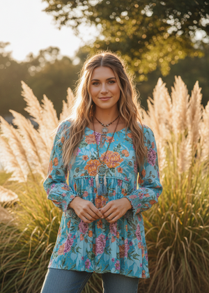 🌟SALE - Brielle Top W/Shirred Sleeve