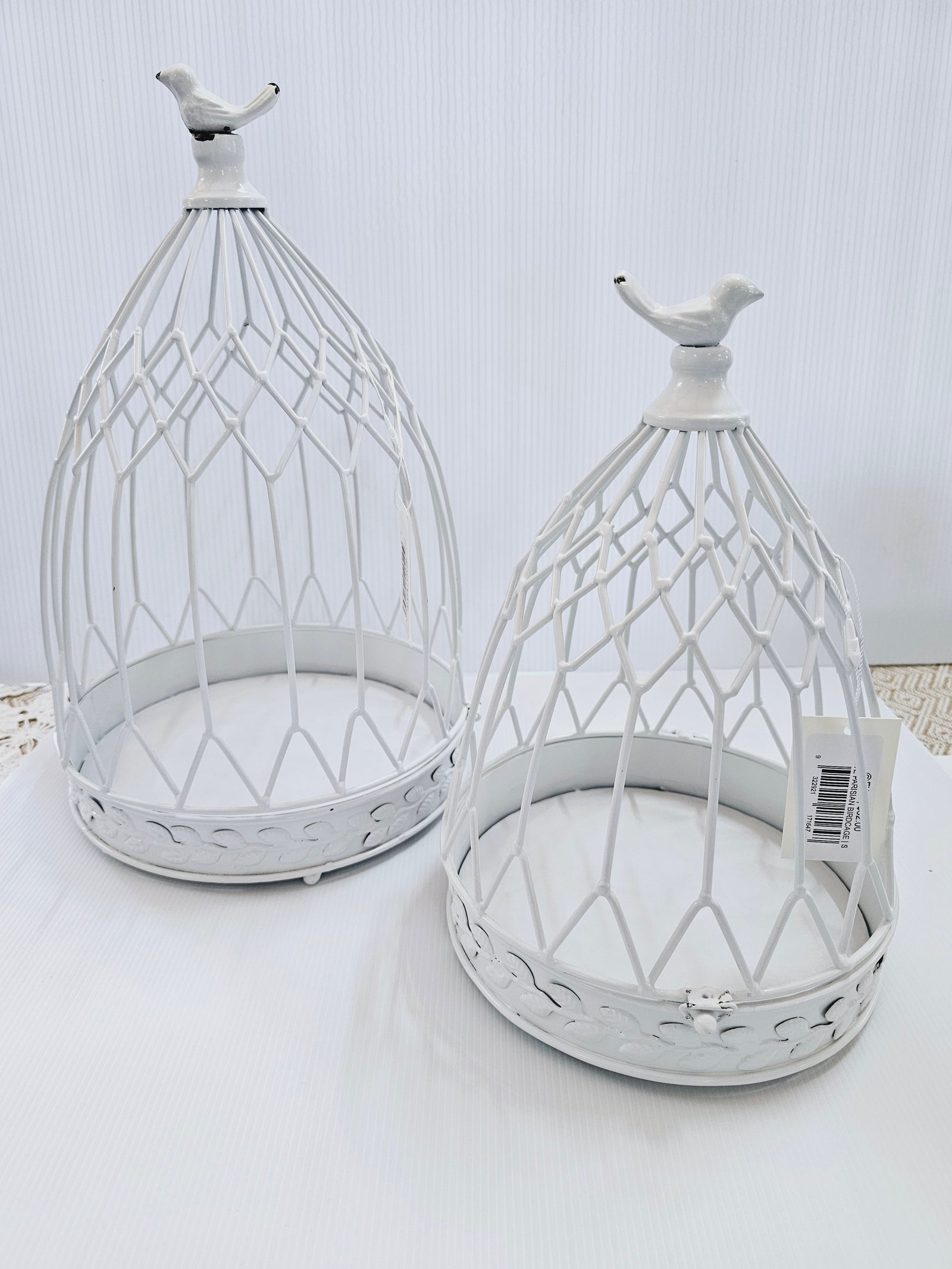 WHITE PARISIAN BIRDCAGE