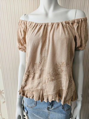 Stonewash Romance O/S Top